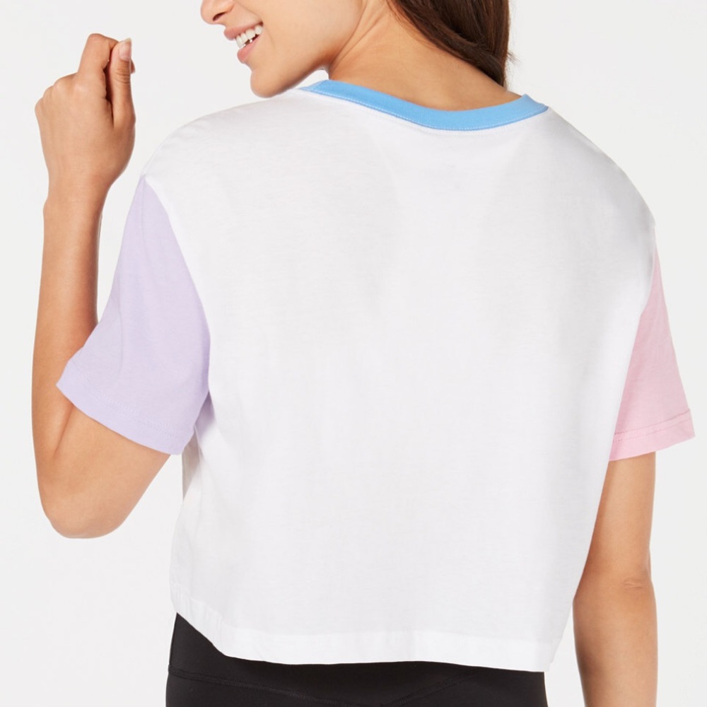 Nike Vintage 80s Vibe Colorblocked Cropped T-Shirt - Picture 2 of 4